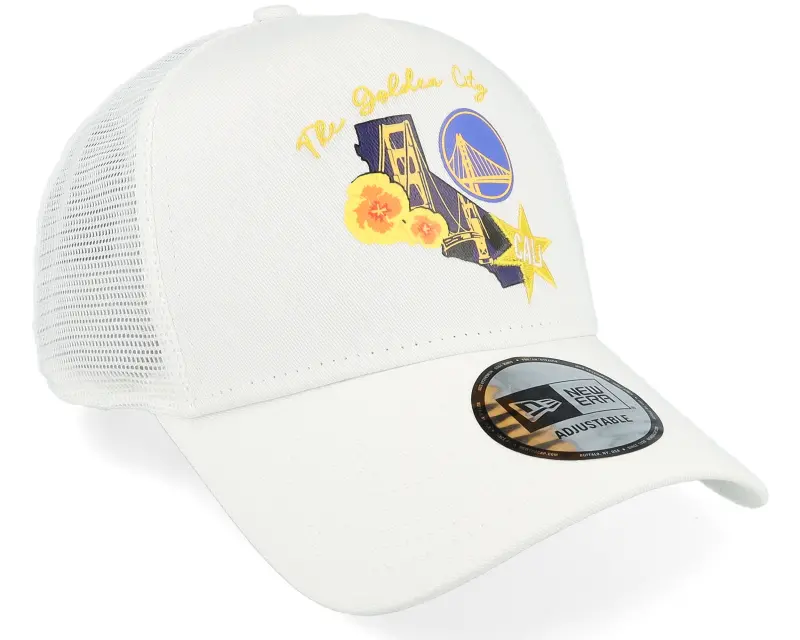 New Era Golden State Warriors NBA White Trucker online