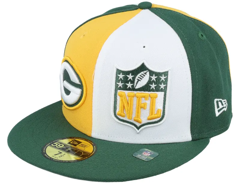 New Era Green Bay Packers 59FIFTY NFL Sideline 23 Green/Yellow/White Fitted online