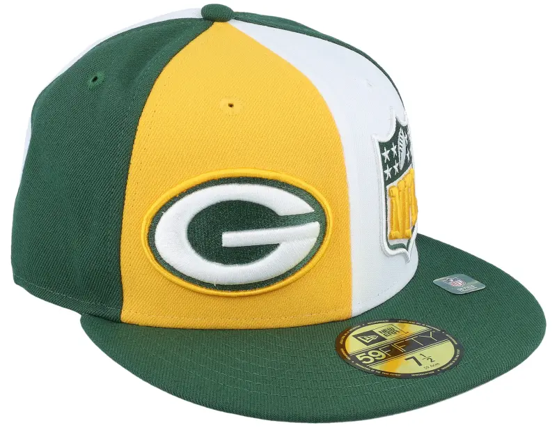 New Era Green Bay Packers 59FIFTY NFL Sideline 23 Green/Yellow/White Fitted online