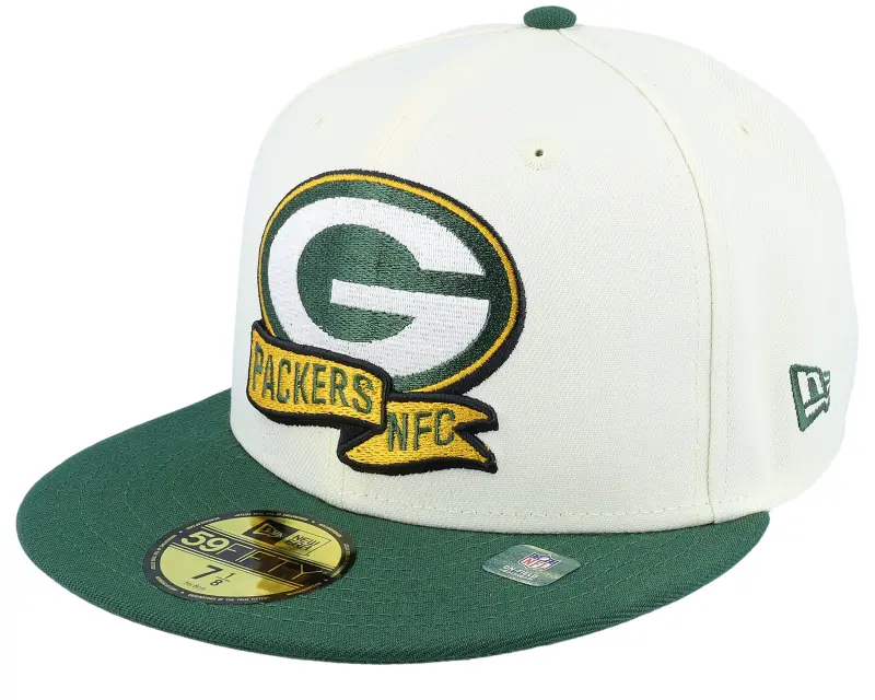 New Era Green Bay Packers NFL22 Sideline 59FIFTY White/Green Fitted online