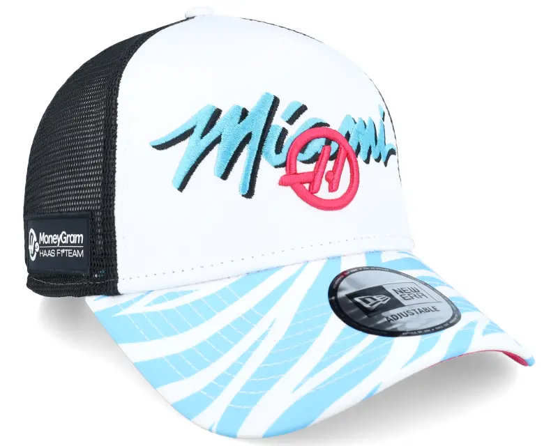 New Era Haas F1 24 Team Miami Zebra White/Black E-frame Trucker online