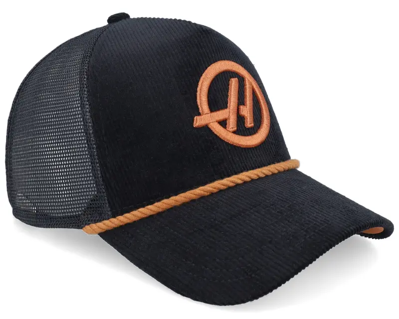 New Era Haas F1 25 Cord Black/Rust A-frame Trucker online