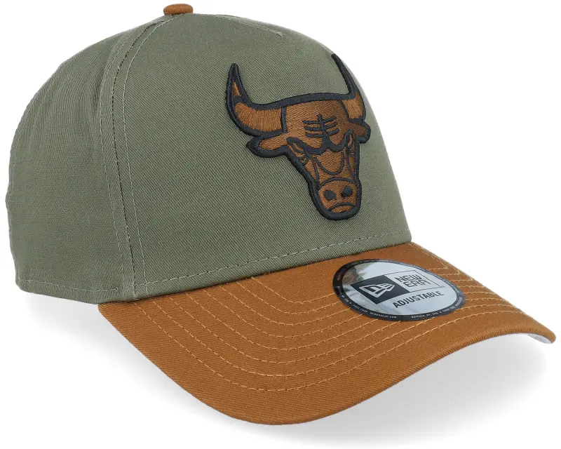 New Era Hatstore Exclusive x Chicago Bulls NBA Contrast Visor Olive/Brown A-frame Adjustable online