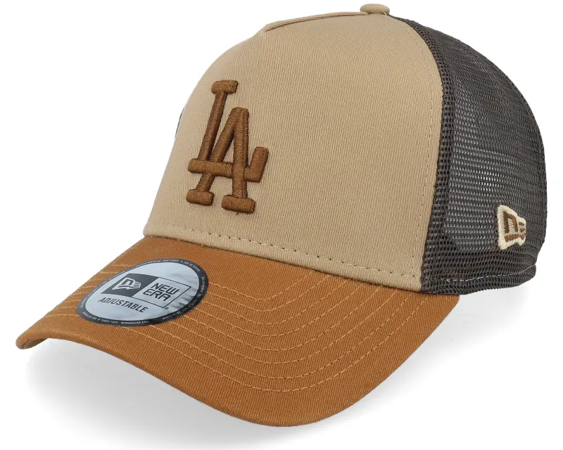 New Era Hatstore Exclusive x Los Angeles Dodgers MLB World Series Khaki/Peanut/Black Trucker online