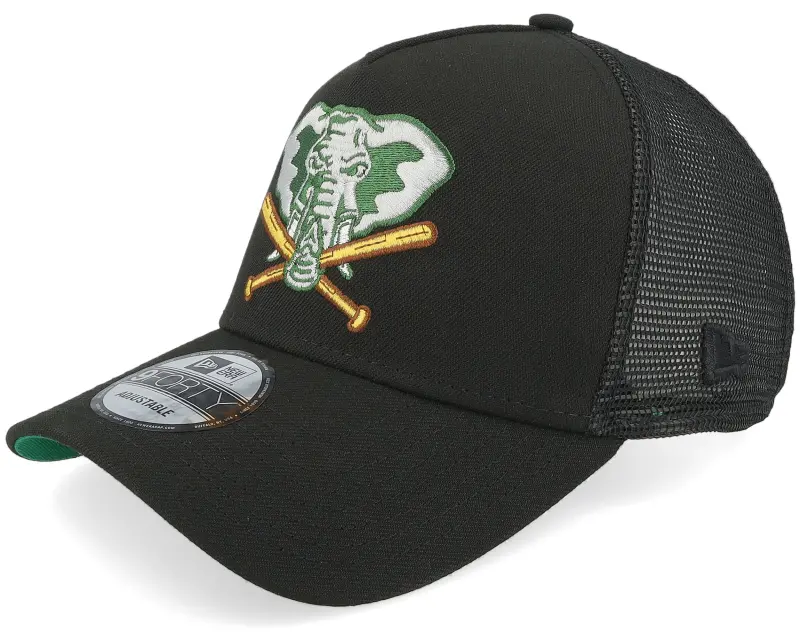 New Era Hatstore Exclusive x Oakland Athletics Midnight Legends 9FORTY Black A-frame Trucker online