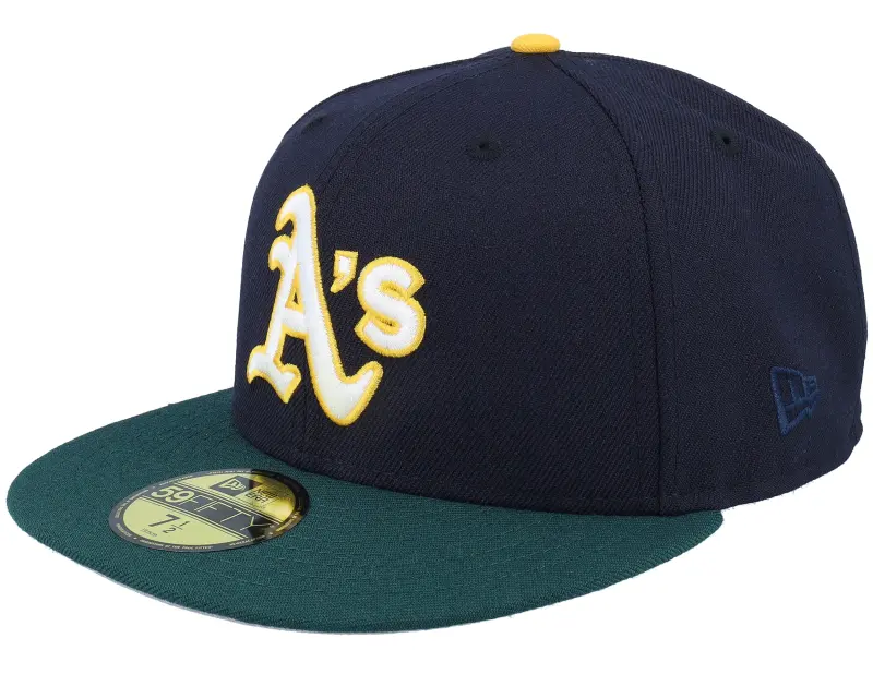New Era Hatstore Exclusive x Oakland Athletics Rickey Henderson 59FIFTY Navy/Dark Green Fitted online