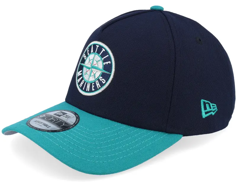 New Era Hatstore Exclusive x Seattle Mariners Color Clash 9FORTY Navy/Nw Green A-frame Adjustable online