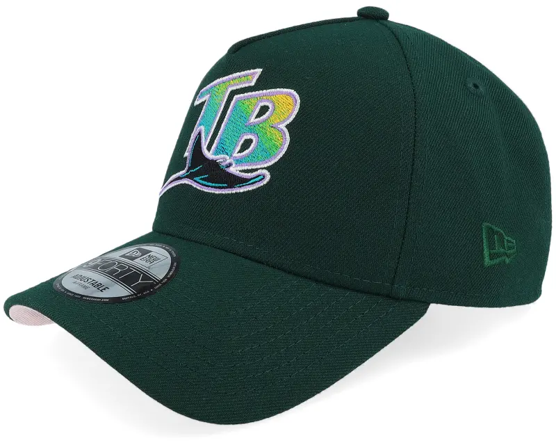 New Era Hatstore Exclusive x Tampa Bay Rays 9FORTY 20 Years Dark Green/Pink A-frame Adjustable online