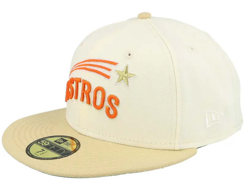 New Era Houston Astros Chimney 59FIFTY Chrome/Beige Fitted online