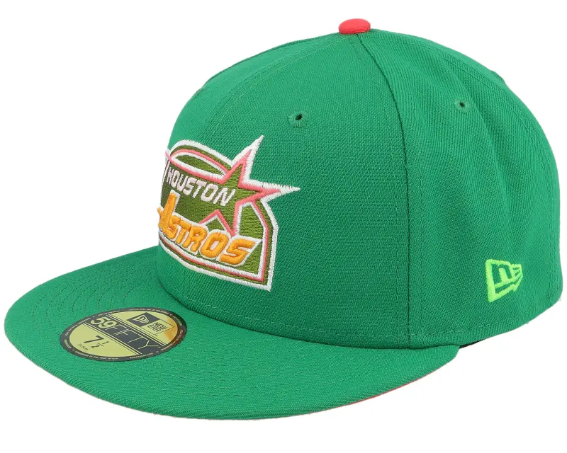 New Era Houston Astros Lighthouse 59FIFTY 45 Years Green/Lava Fitted online