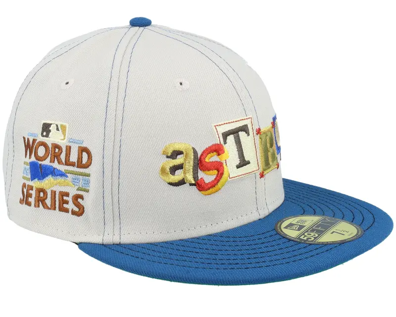 New Era Houston Astros Remix 59FIFTY World Series 22 Chrome/Seashore Fitted online
