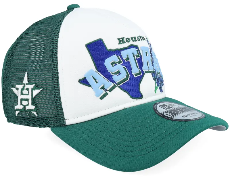 New Era Houston Astros State Flower White/Green A-Frame Trucker online