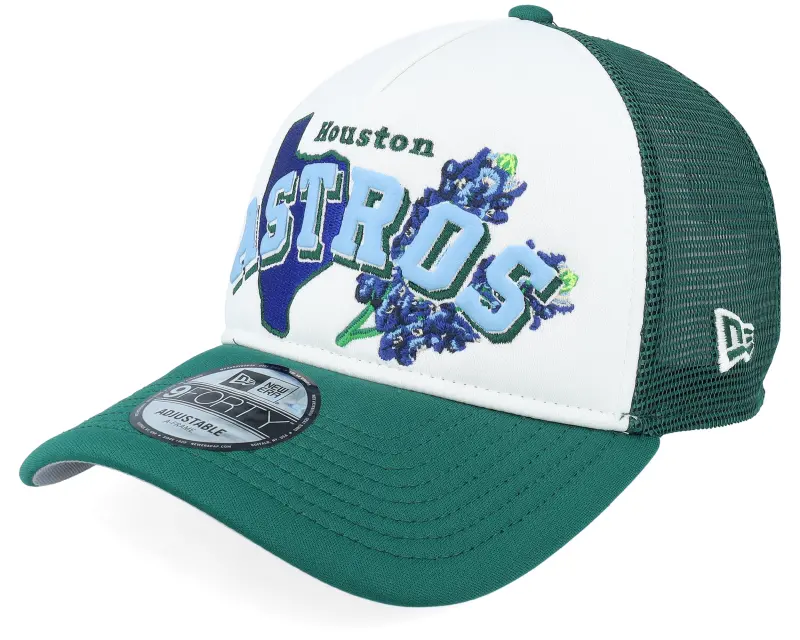 New Era Houston Astros State Flower White/Green A-Frame Trucker online