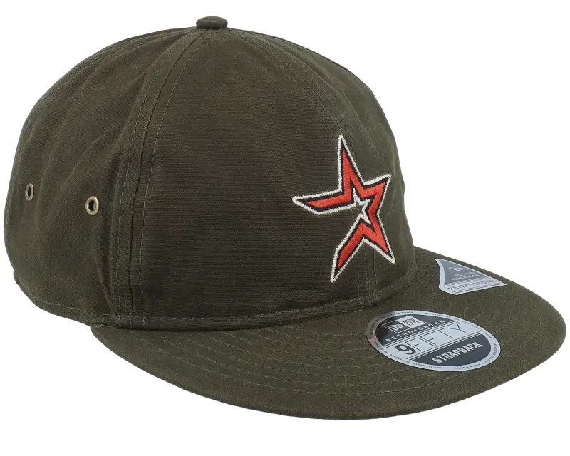 New Era Houston Astros Waxed Canvas 9FIFTY Green Strapback online