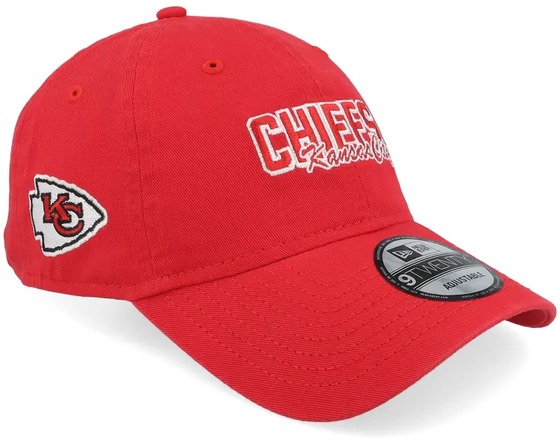 New Era Kansas City Chiefs NFL Script 9TWENTY Red Dad Cap online
