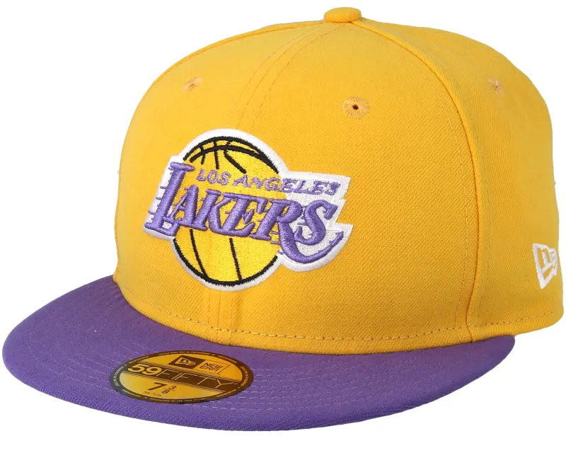New Era LA Lakers 59Fifty Basic Yellow/Purple Fitted online