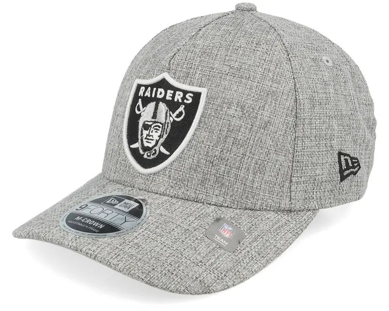 New Era Las Vegas Raiders 9FORTY M-Crown Cotton Weave Gray A-frame Adjustable online