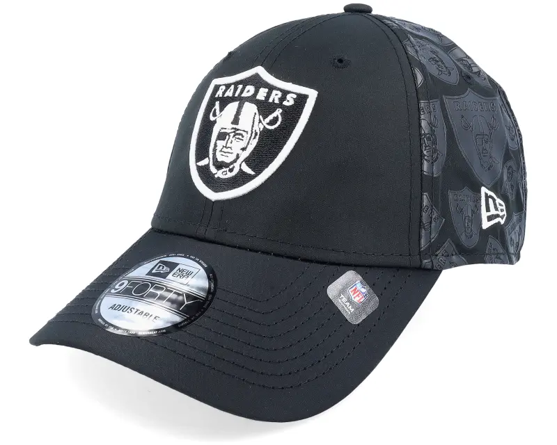 New Era Las Vegas Raiders Half Monogram 9FORTY Black Adjustable online