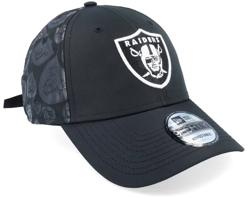 New Era Las Vegas Raiders Half Monogram 9FORTY Black Adjustable online