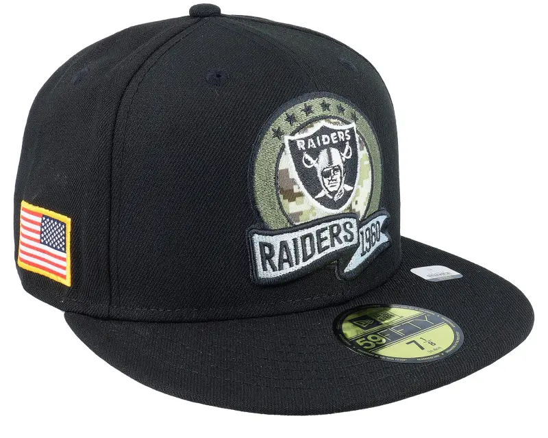 New Era Las Vegas Raiders M 59FIFTY NFL Salute To Service 22 Black/Camo Fitted online