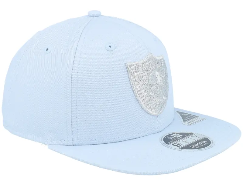 New Era Las Vegas Raiders Metallic 9FIFTY Pale Blue/Metallic Silver Snapback online