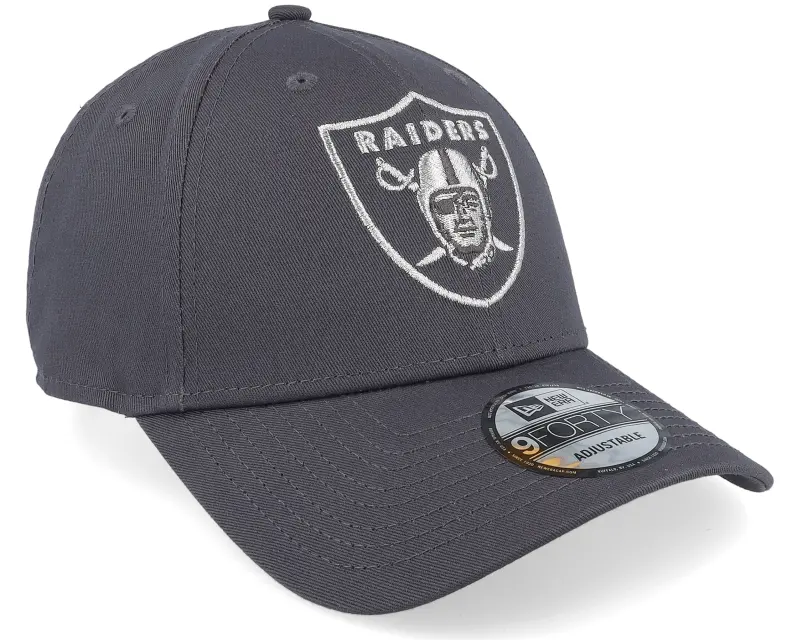 New Era Las Vegas Raiders Metallic Outline 9FORTY Charcoal Adjustable online