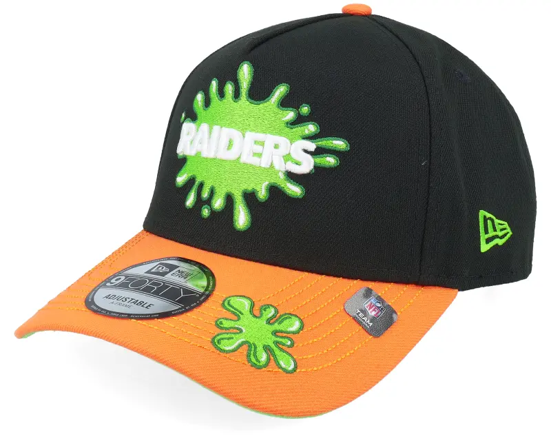 New Era Las Vegas Raiders NFL Slime 9FORTY Black/Orange A-Frame Adjustable online
