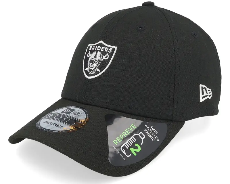New Era Las Vegas Raiders Repreve Mini Logo 9FORTY Black Adjustable online