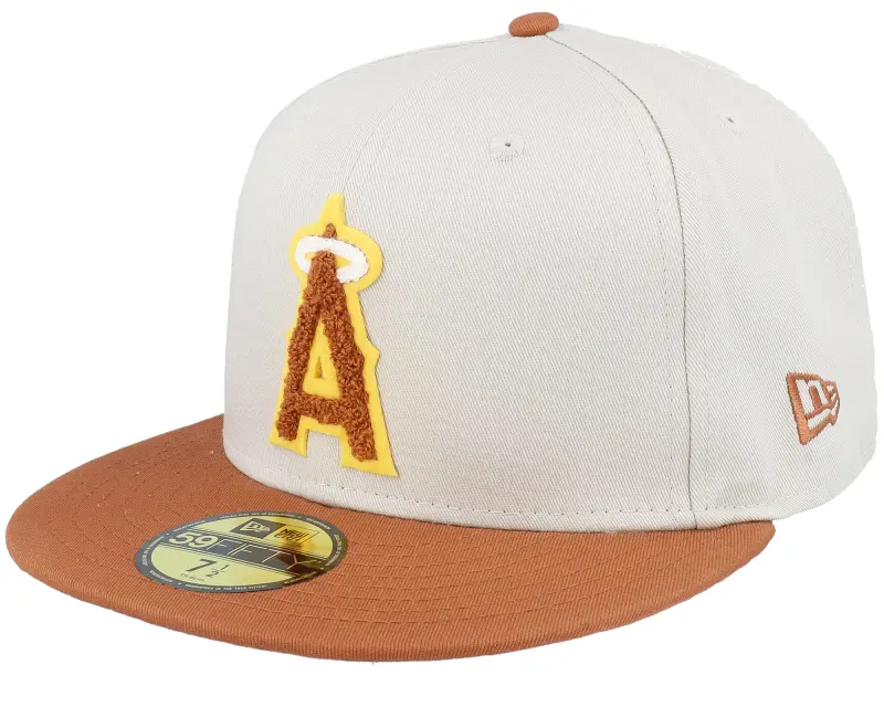 New Era Los Angeles Angels Boucle 59FIFTY Stone/Burnt Pine Fitted online