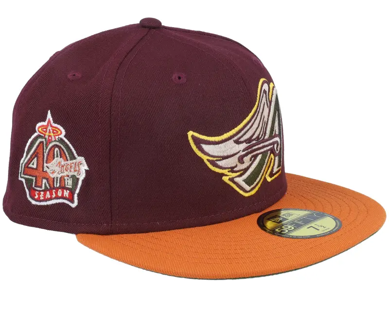 New Era Los Angeles Angels Curious Ember 59FIFTY 50 Maroon Fight Fitted online