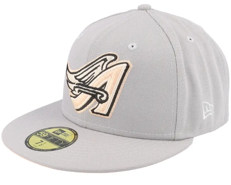 New Era Los Angeles Angels Feather 59FIFTY Grey/Peach Fitted online