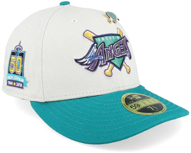 New Era Los Angeles Angels MLB Pin 59FIFTY Low Profile Stone/Teal Fitted online