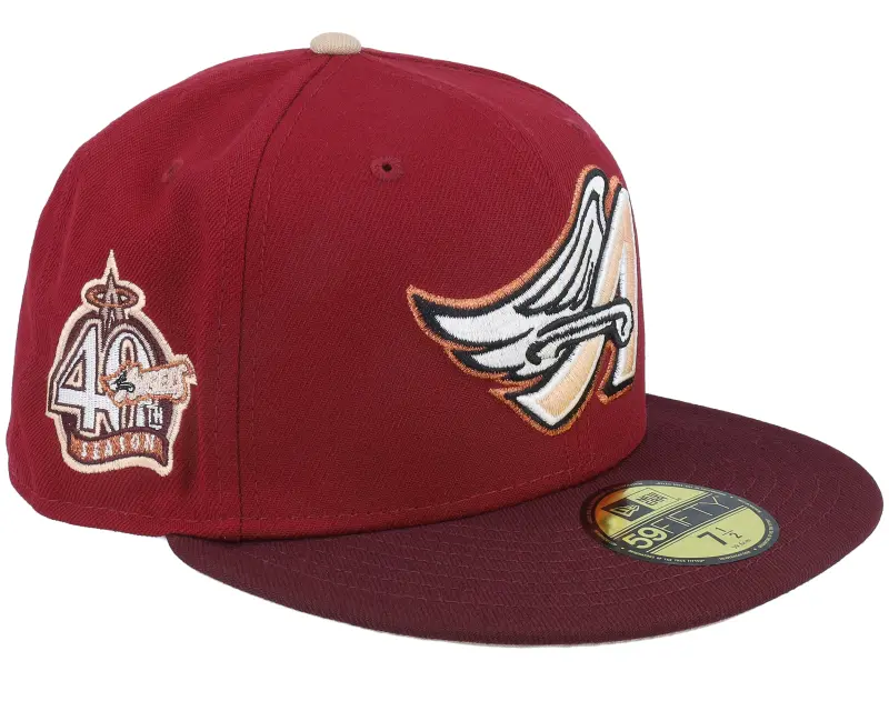 New Era Los Angeles Angels Resolution Pack 59FIFTY 40th Season Cardinal/Maroon Fitted online