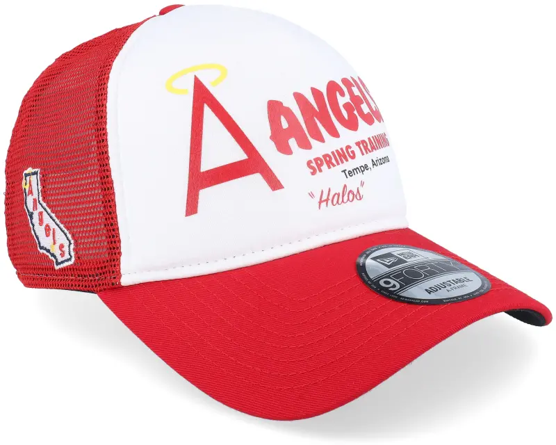 New Era Los Angeles Angels Team 9FORTY Spring Training White/Red Trucker online
