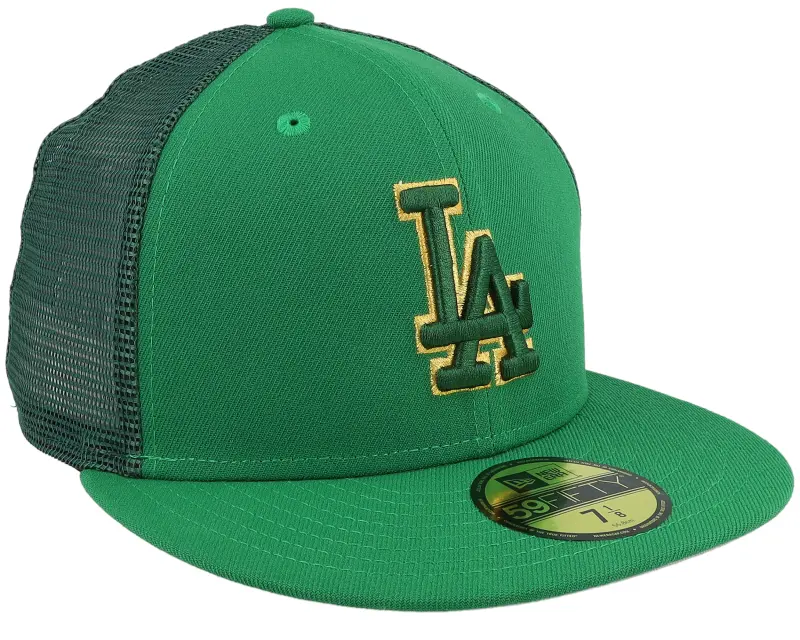 New Era Los Angeles Dodgers 59FIFTY MLB St Patricks Day 23 Green Mesh Fitted online