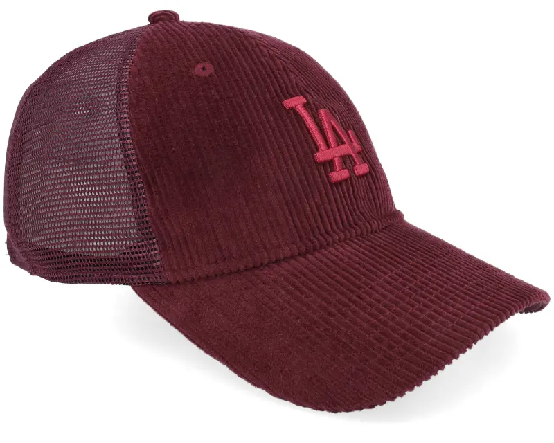 New Era Los Angeles Dodgers Corduroy 9TWENTY Maroon Trucker online