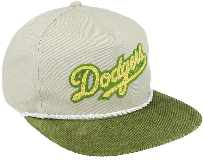 New Era Los Angeles Dodgers Corduroy Golfer Stone/Green Snapback online