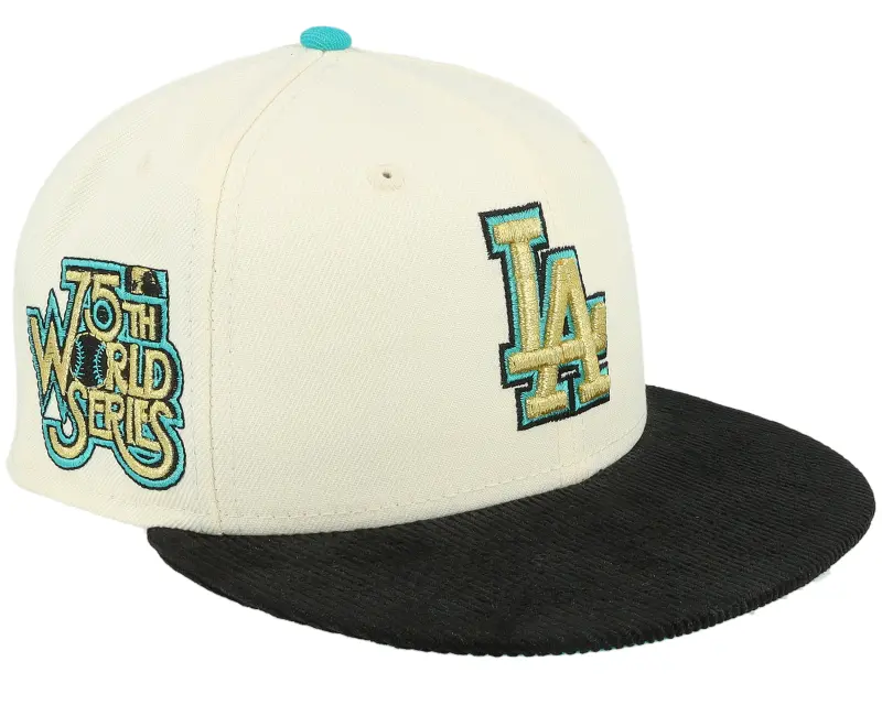 New Era Los Angeles Dodgers Duality 59FIFTY 75th World Series Chrome/Black Fitted online