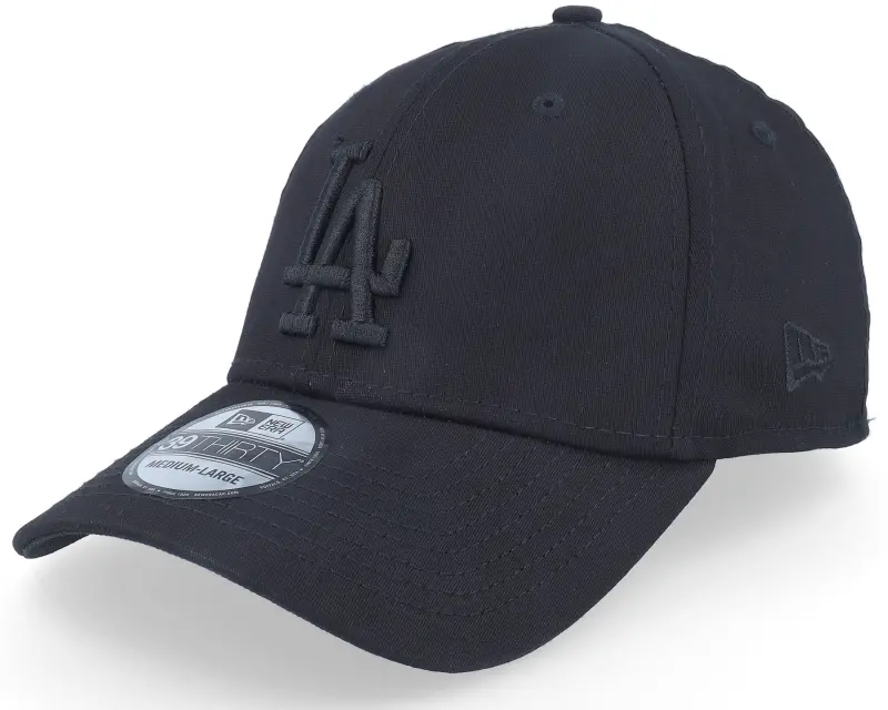 New Era Los Angeles Dodgers League Essential 39Thirty Black/Black Flexfit online