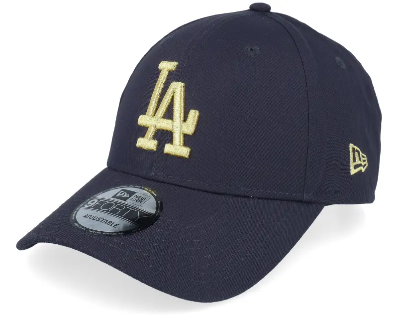 New Era Los Angeles Dodgers Metallic 9FORTY Navy/Gold Adjustable online