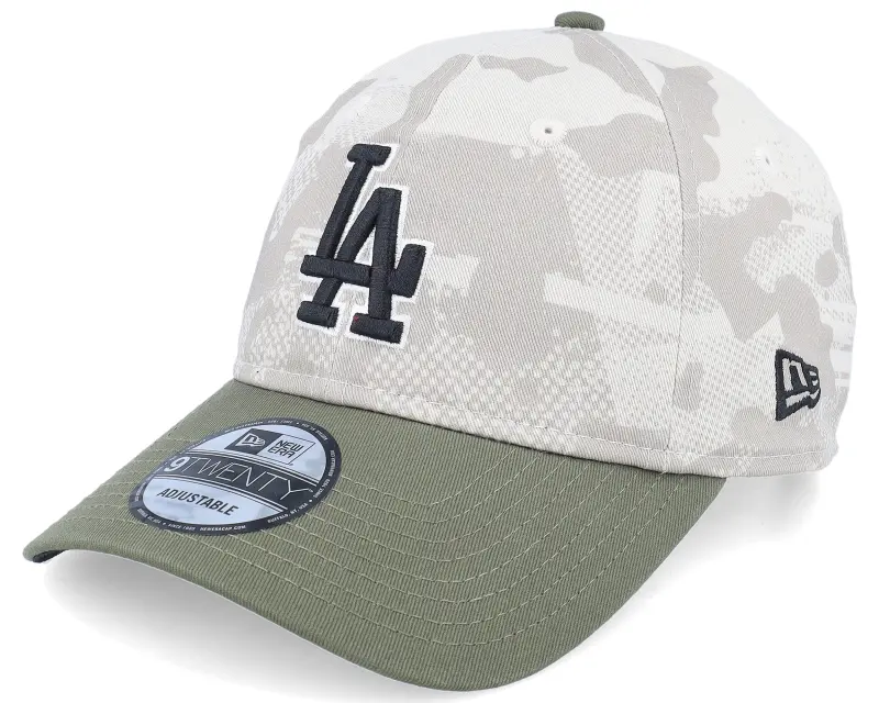 New Era Los Angeles Dodgers MLB Armed Forces Day 9TWENTY Stone/Olive Dad Cap online