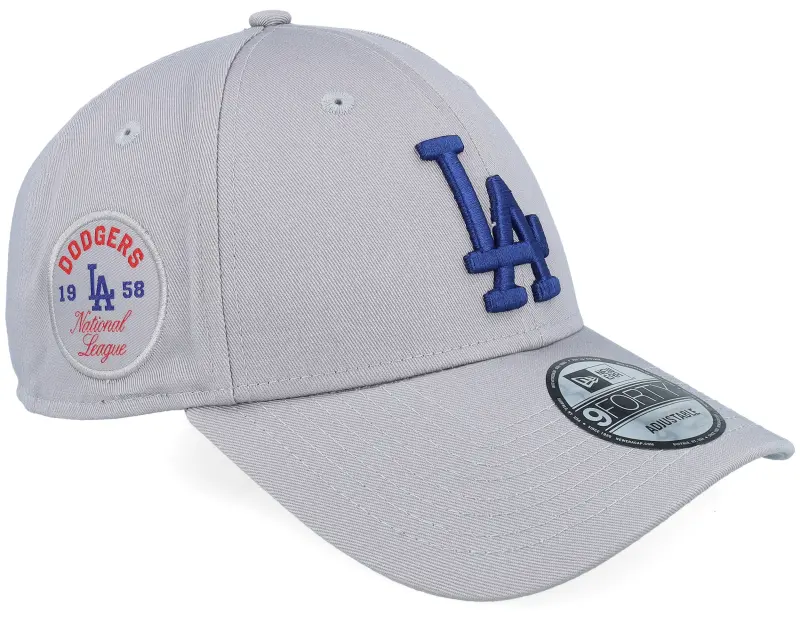 New Era Los Angeles Dodgers MLB Side Patch 9FORTY Gray Dad Cap online
