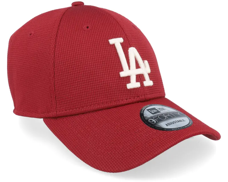 New Era Los Angeles Dodgers Pivot Knit 9FORTY Burgundy/White Adjustable online