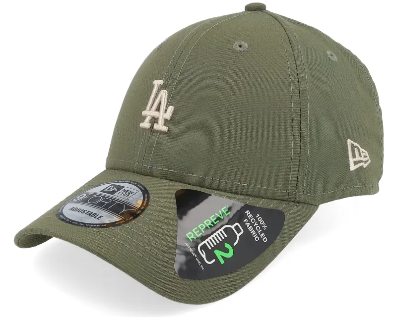 New Era Los Angeles Dodgers Repreve Mini Logo 9FORTY Olive Adjustable online