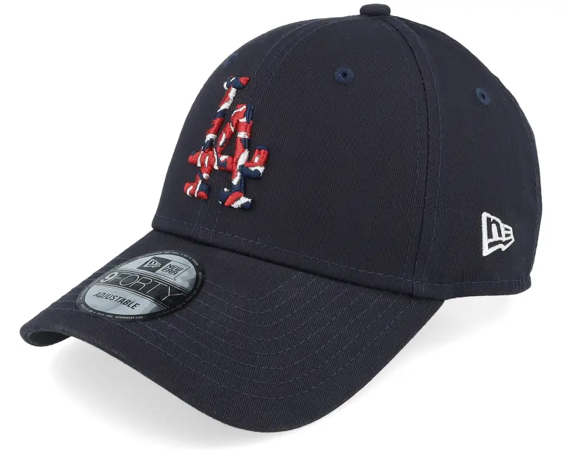 New Era Los Angeles Dodgers Seasonal Infill 9FORTY Navy/Cardinal Adjustable online