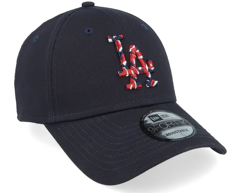 New Era Los Angeles Dodgers Seasonal Infill 9FORTY Navy/Cardinal Adjustable online