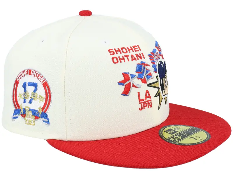 New Era Los Angeles Dodgers Shohei Ohtani 17 59FIFTY Chrome/Scarlet Fitted online