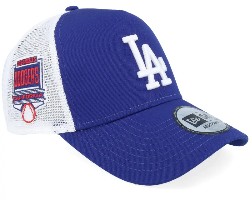 New Era Los Angeles Dodgers Side Patch Royal/White A-frame Trucker online