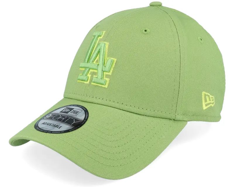 New Era Los Angeles Dodgers Team Outline 9FORTY Green Adjustable online