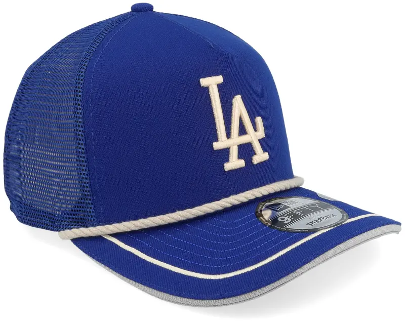 New Era Los Angeles Dodgers Vintage Team Rope 9FIFTY Royal A-frame Trucker online
